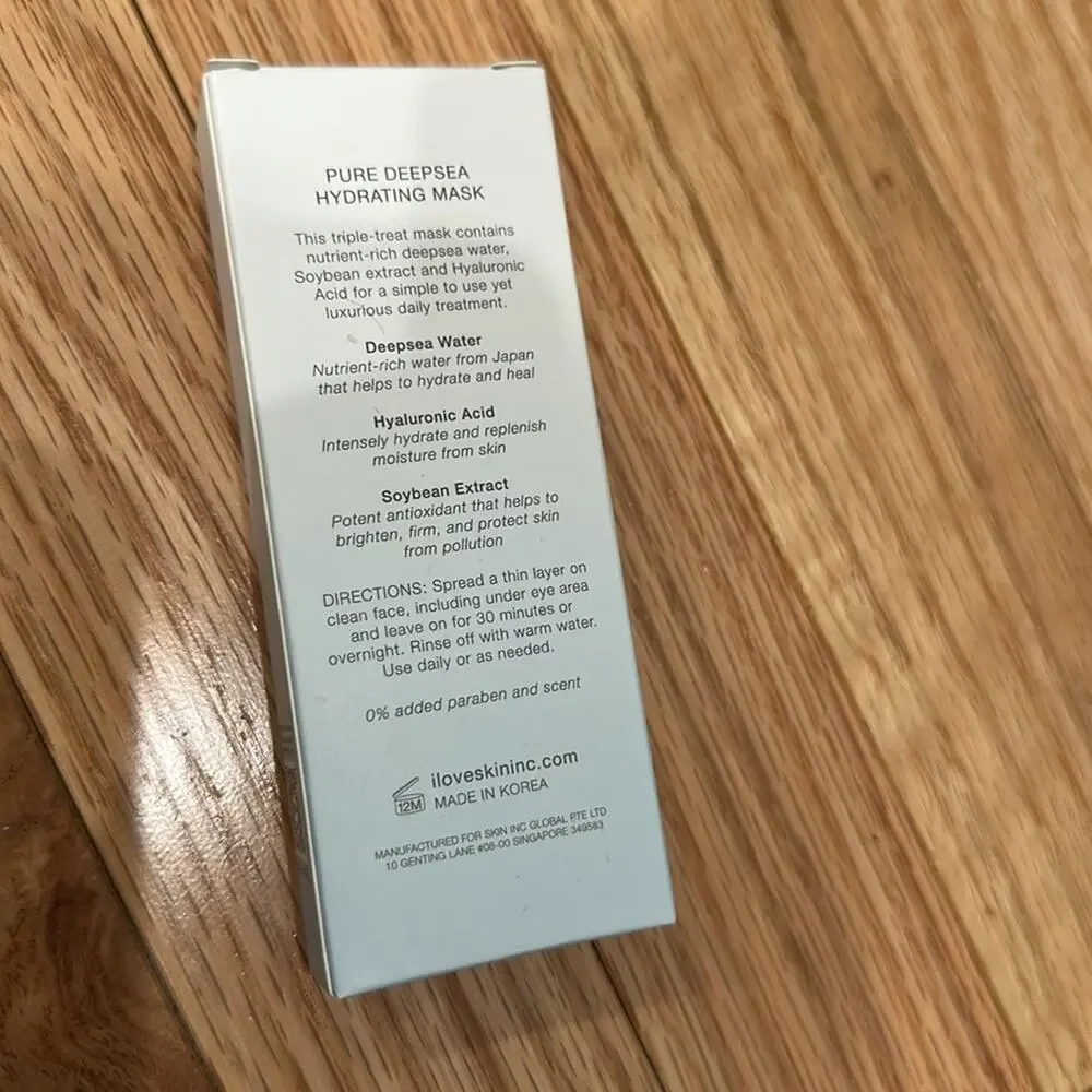 Skin Inc pure deepsea hydrating mask full size 30 ML